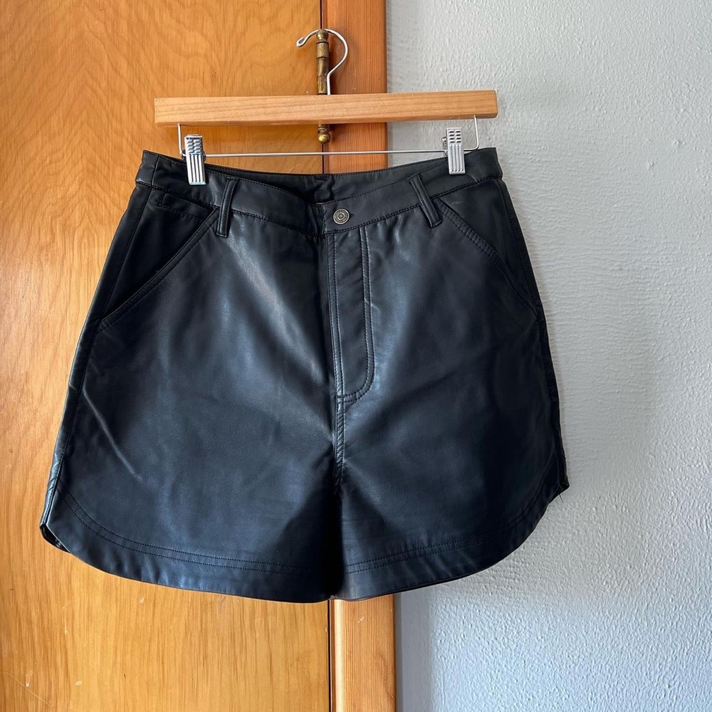 FREE PEOPLE LITA LEATHER SHORT